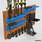 2 - 280930: Module for Tool Wall with Sleeves - Varnished - 28mm Welding Table Accessories by Siegmund - The Flattest, Most Reliable Welding Tables & Fixturing Accessories in the World